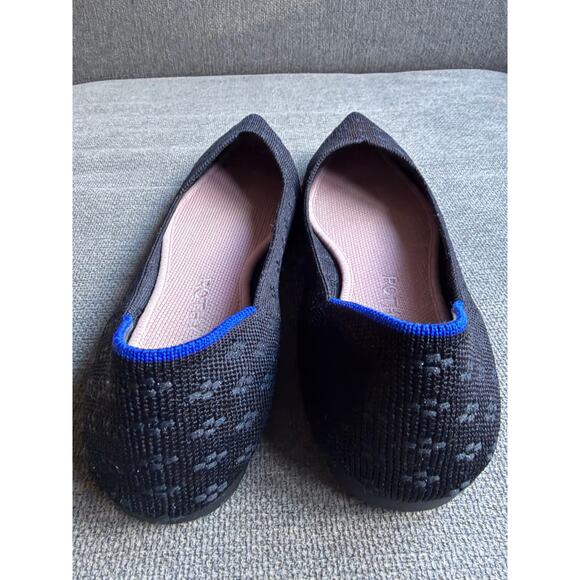 Rothy’s The Point Textured Black Flats Slip-on Women's Sz 8 - Picture 4 of 12
